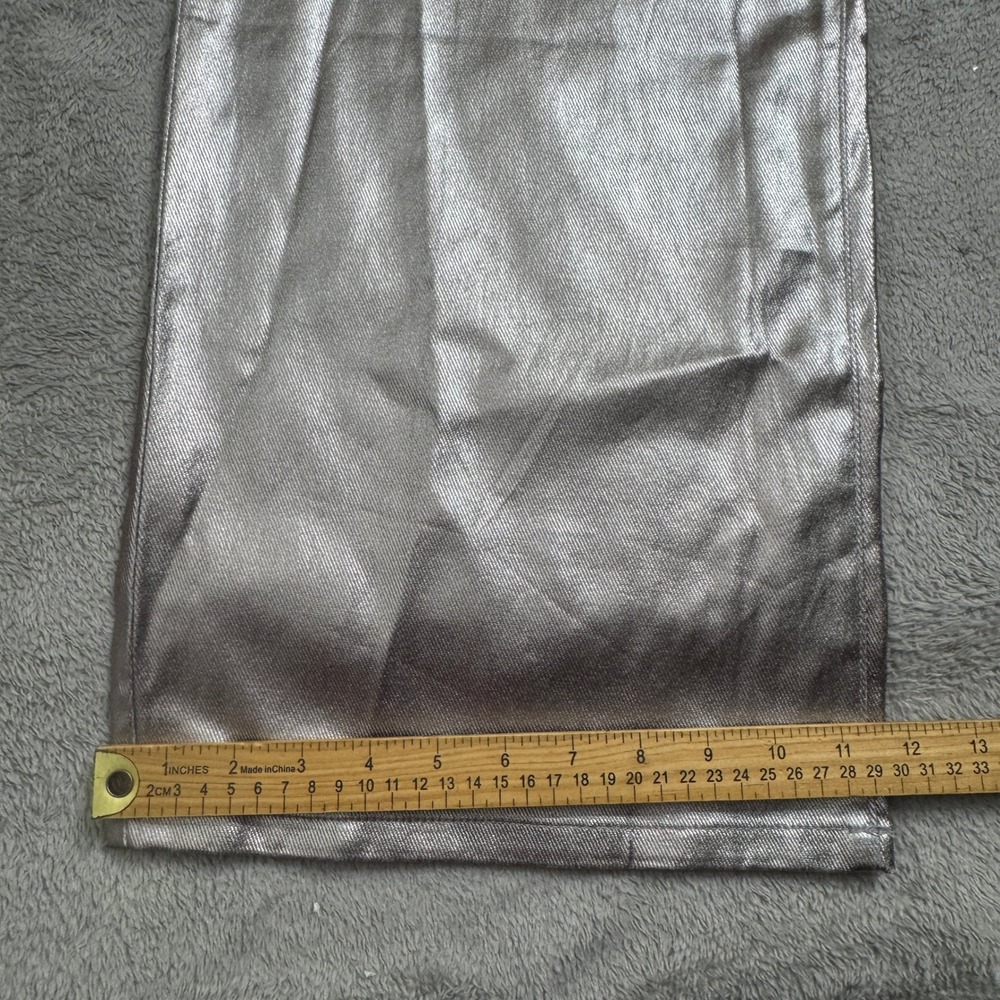 NWT Meshki Silver Women's Jeans‎ Size XXXL Wide Leg (W38in. x L29in.) BRAND NEW - Picture 8 of 14
